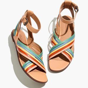 Madewell Samira Flat Sandal in Leather
